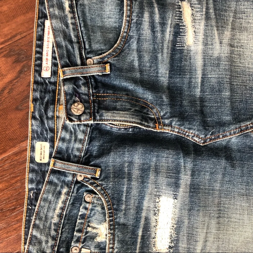 Y2K 90’s AG Mid-box skirt denim jean mini skirt